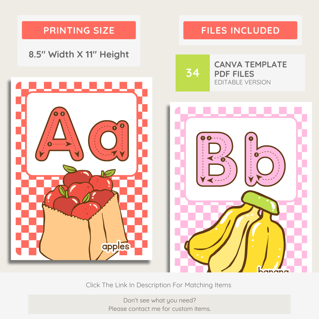 Editable Classroom Farmer's Market Printable Decor Bundle: School Display Kits, Canva Template (Digital Download), Fruit & Veggie Teacher Theme