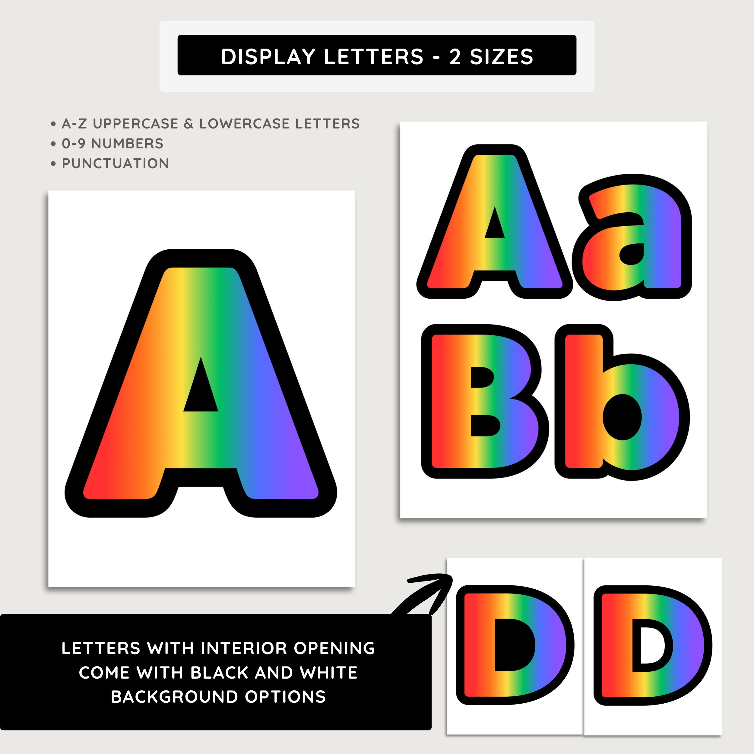 Rainbow Bulletin Board Display Kit: Printable Colorful Borders & Banners, Classroom Decor, Instant Download