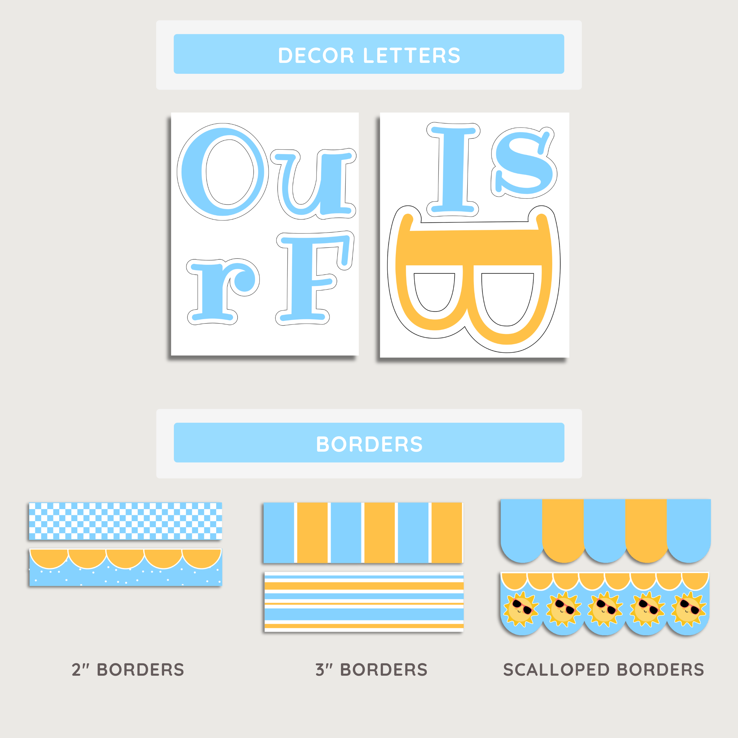 Our Future Is Bright Bulletin Board Display: Editable Canva Template (Digital Download), End of School Year/Summer Display Kit
