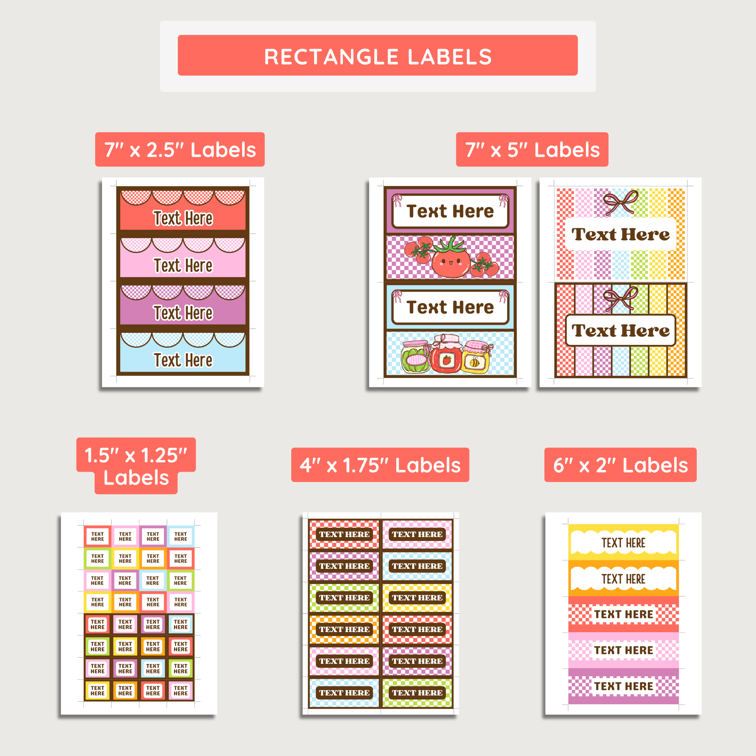 Printable Classroom Storage Labels & Tags: Farmer's Market Decor Theme, Editable Canva Template (Digital Download)