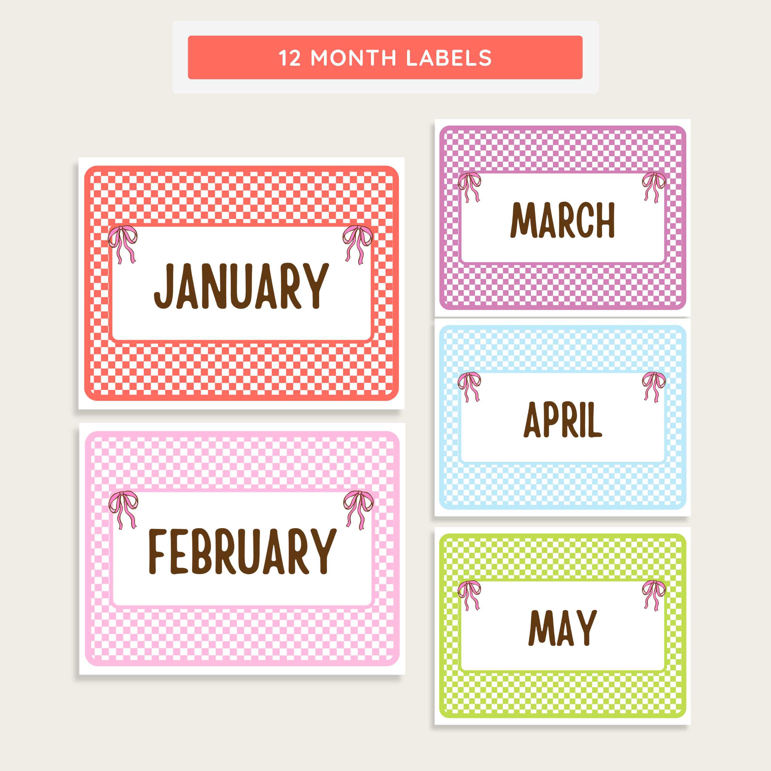 Classroom Teacher Filing Labels & Tabs: Farmer's Market Decor Theme, Editable Canva Template (Digital Download)