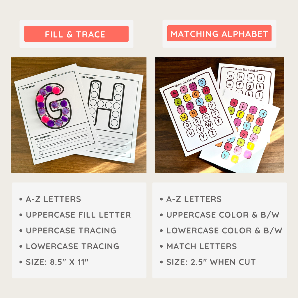 Fine Motor Skills Alphabet Practice Crafts & Activities: Toddler Preschool Kindergarten Handwriting Literacy Centers