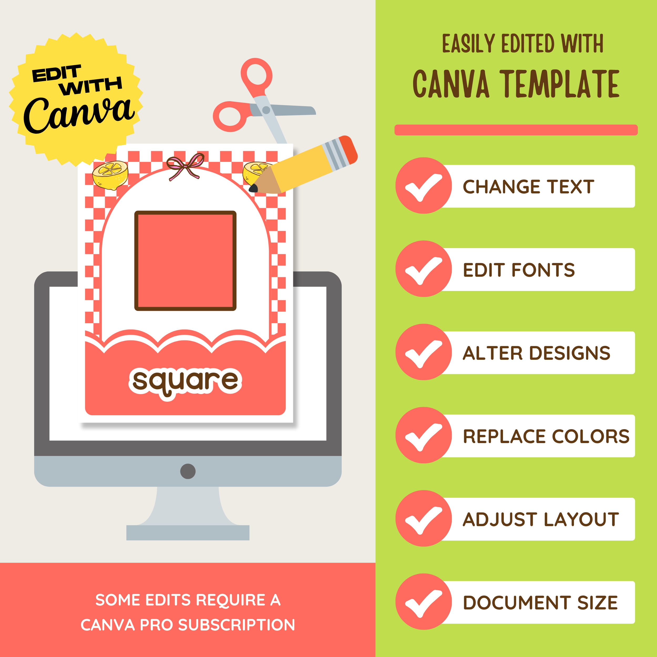 Printable 2-D & 3-D Shape Posters: Farmer's Market Classroom Decor Theme, Editable Canva Template (Digital Download)