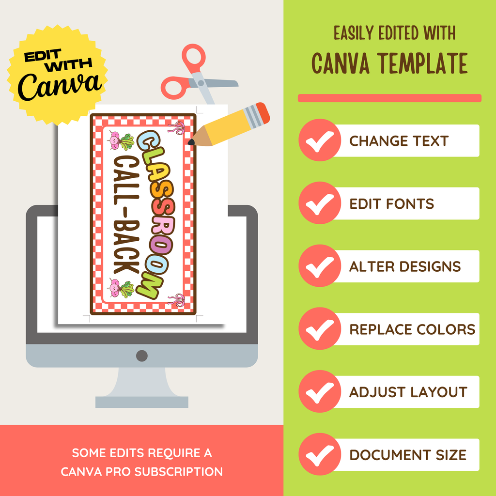 Classroom Teacher Call Backs: Call & Response Labels, Farmer's Market Decor Theme, Editable Canva Template (Digital Download)