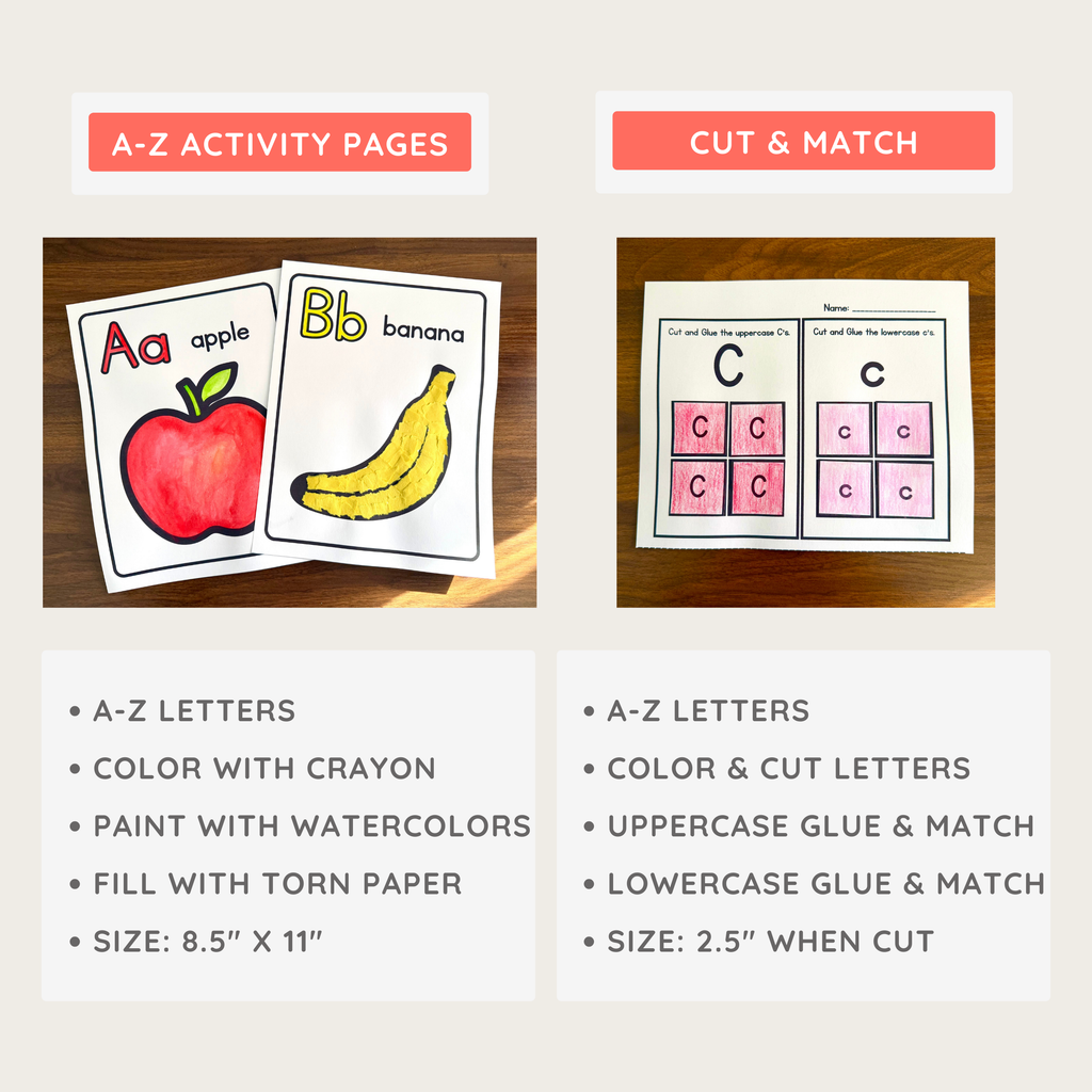 Fine Motor Skills Alphabet Practice Crafts & Activities: Toddler Preschool Kindergarten Handwriting Literacy Centers