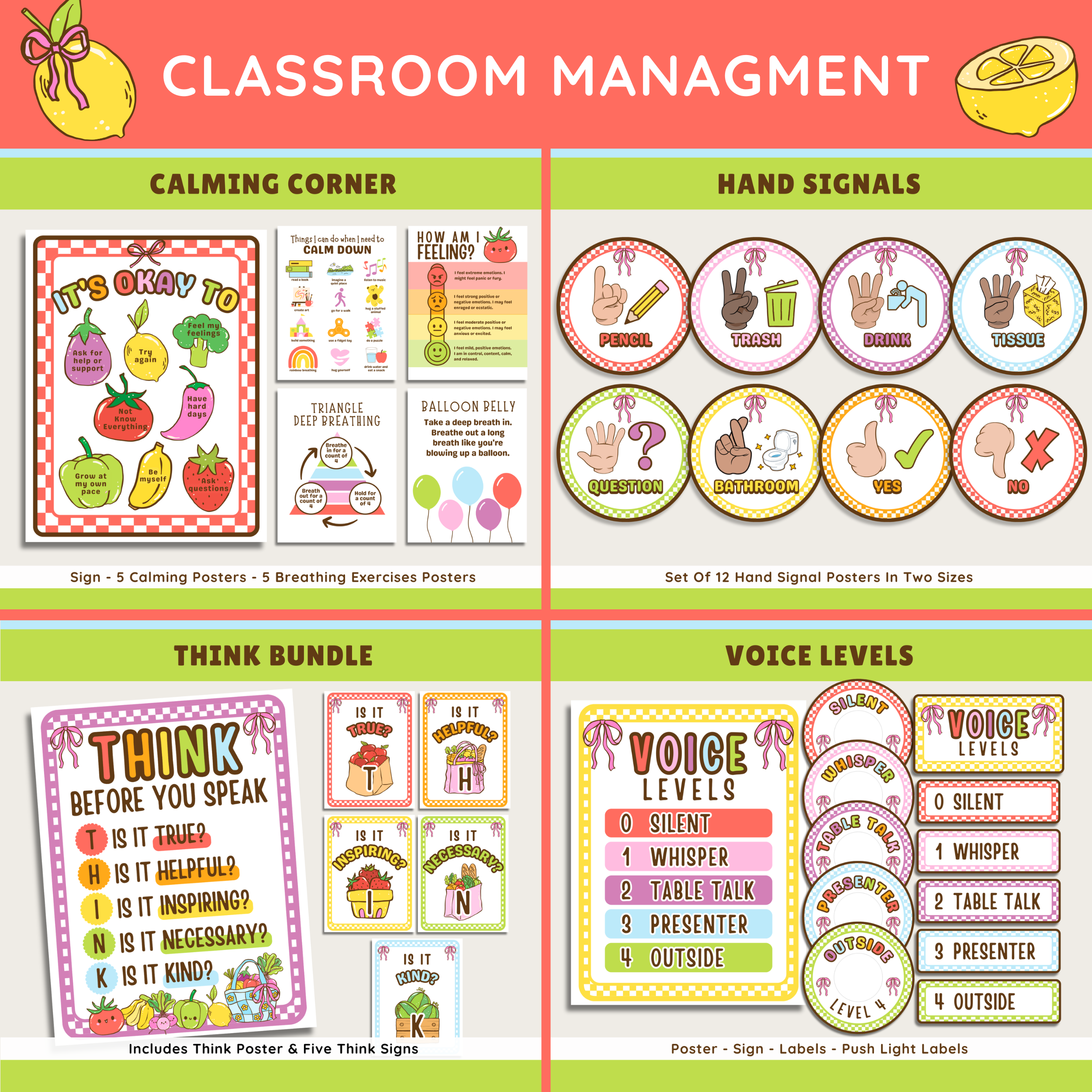 Editable Classroom Farmer's Market Printable Decor Bundle: School Display Kits, Canva Template (Digital Download), Fruit & Veggie Teacher Theme