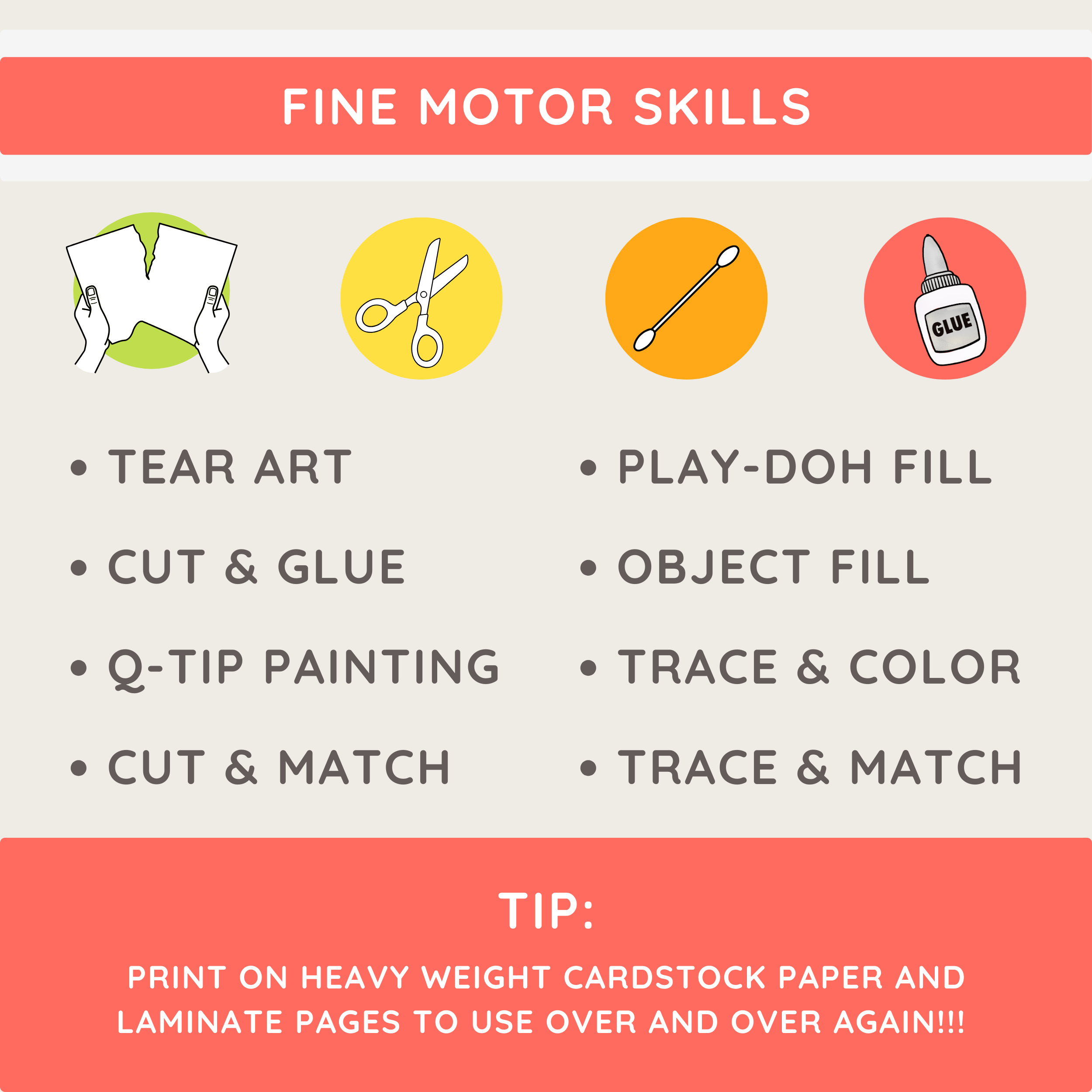 Fine Motor Skills Alphabet Practice Crafts & Activities: Toddler Preschool Kindergarten Handwriting Literacy Centers