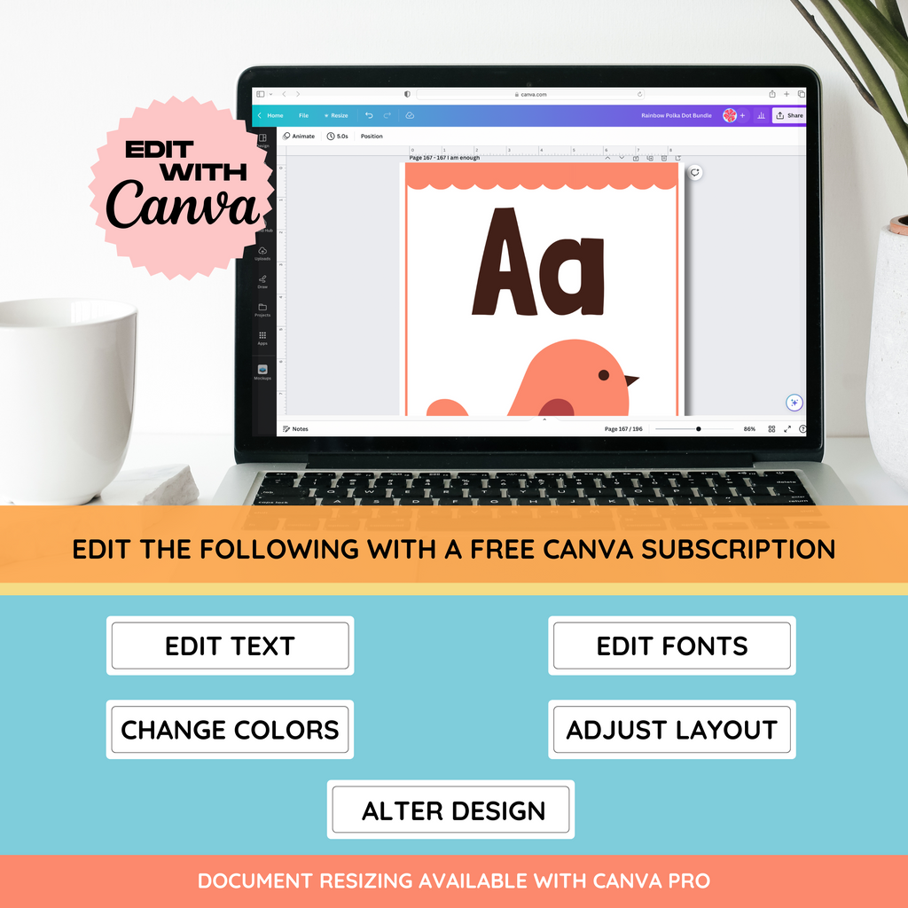 Retro Groovy Chicks Classroom Decor Bundle Theme: Editable Teacher Canva Templates, Printable Digital Download