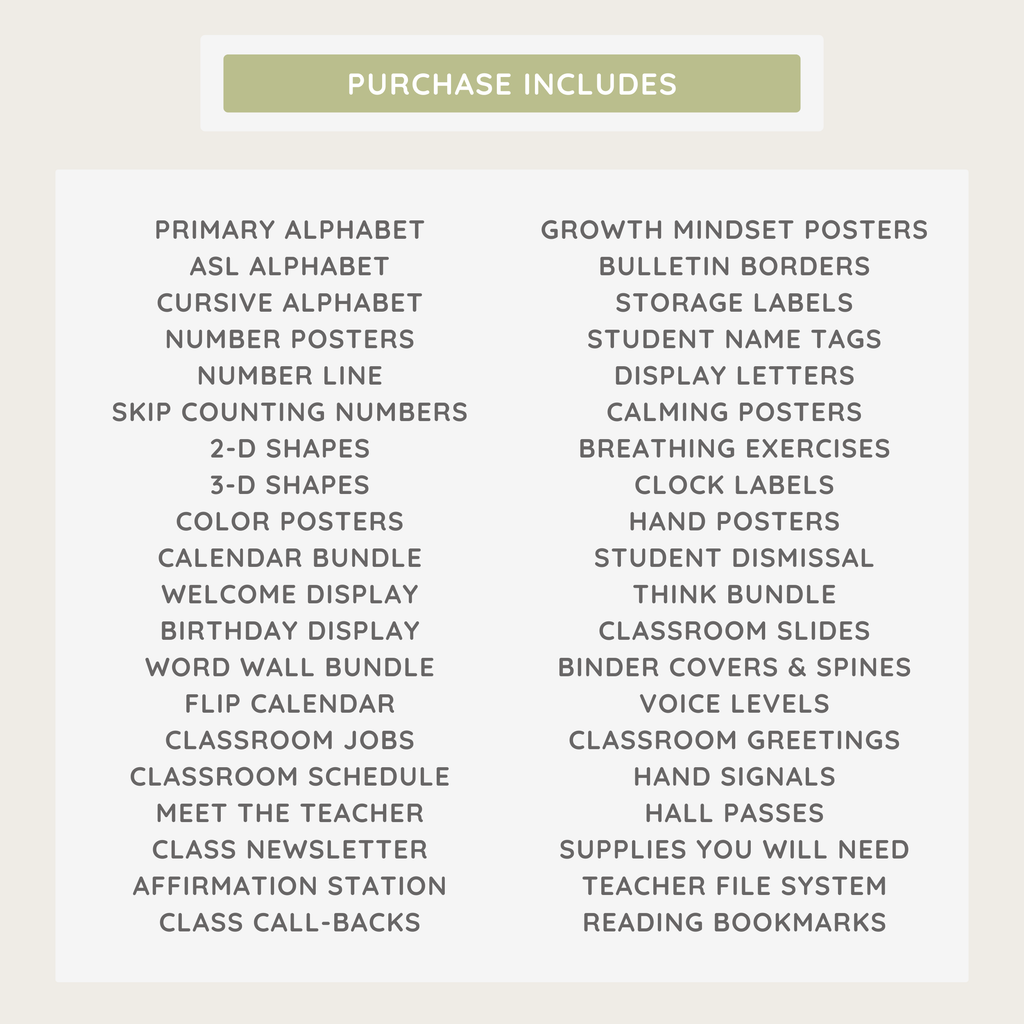 Bold Pastel Printable Classroom Decor Bundle: Editable Teacher Complete Room Kit, Simple Modern Theme